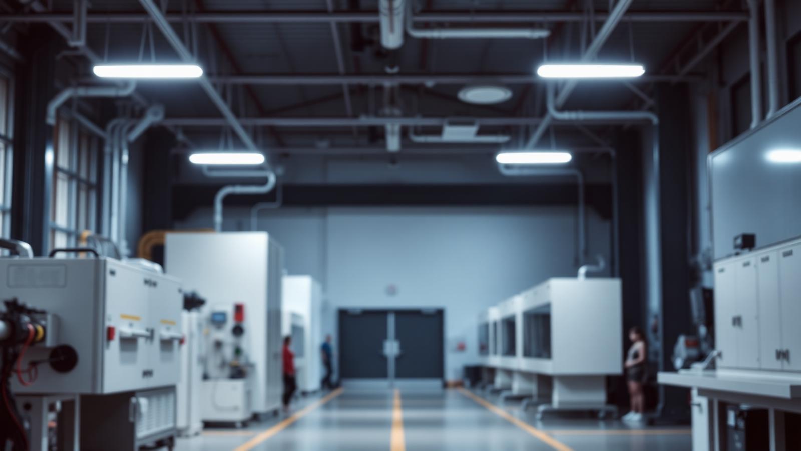 Industriehalle mit moderner Produktionstechnik – IFL Leasing finanziert Investitionsgüter